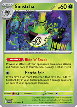 Sinistcha, Pitch Black #6, Pokémon TCG card