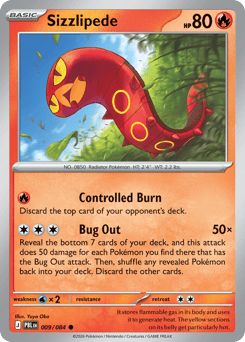 Sizzlipede, Pitch Black #9, Pokémon TCG card