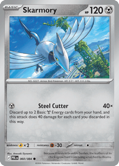 Skarmory, Pitch Black #60, Pokémon TCG card