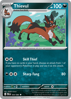 Thievul, Pitch Black #54, Pokémon TCG card