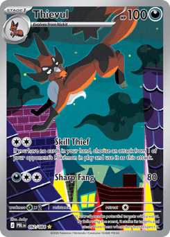 Thievul, Pitch Black #92, Pokémon TCG card