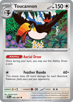 Toucannon, Pitch Black #68, Pokémon TCG card
