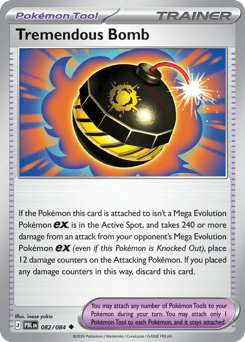 Tremendous Bomb, Pitch Black #82, Pokémon TCG card