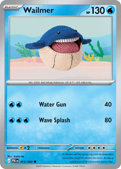 Wailmer, Pitch Black #15, Pokémon TCG card