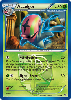 Accelgor, Plasma Blast #8, Pokémon TCG card