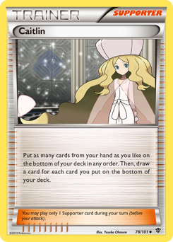 Caitlin, Plasma Blast #78, Pokémon TCG card