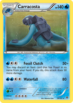 Carracosta, Plasma Blast #28, Pokémon TCG card