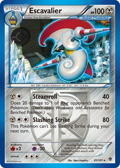 Escavalier, Plasma Blast #61, Pokémon TCG card