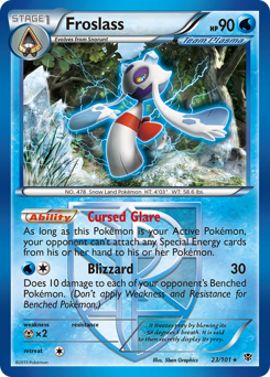 Froslass, Plasma Blast #23, Pokémon TCG card