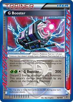 G Booster, Plasma Blast #92, Pokémon TCG card