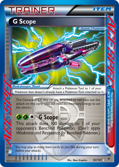 G Scope, Plasma Blast #93, Pokémon TCG card