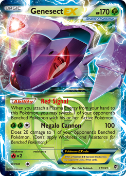Genesect-EX, Plasma Blast #11, Pokémon TCG card