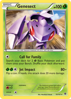 Genesect, Plasma Blast #10, Pokémon TCG card