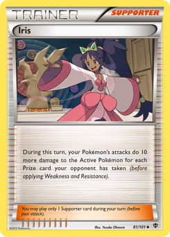 Iris, Plasma Blast #81, Pokémon TCG card