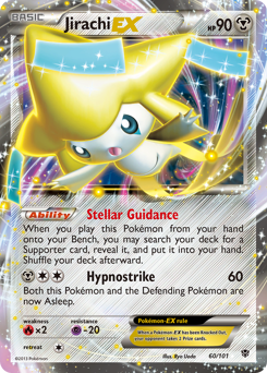 Jirachi-EX, Plasma Blast #60, Pokémon TCG card