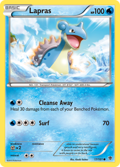 Lapras, Plasma Blast #17, Pokémon TCG card