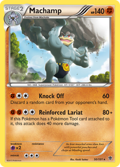 Machamp, Plasma Blast #50, Pokémon TCG card
