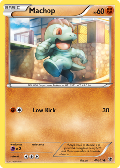 Machop, Plasma Blast #47, Pokémon TCG card