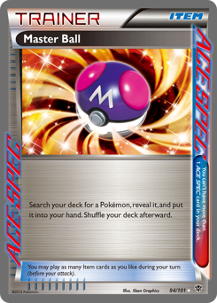 Master Ball, Plasma Blast #94, Pokémon TCG card