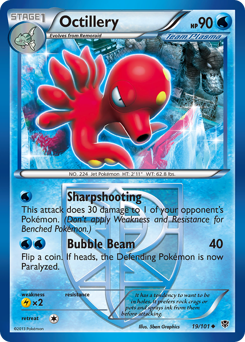 Octillery, Plasma Blast #19, Pokémon TCG card