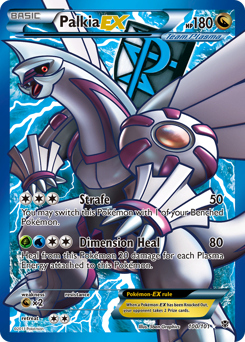 Palkia-EX, Plasma Blast #100, Pokémon TCG card