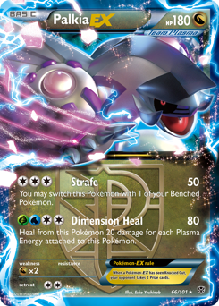 Palkia-EX, Plasma Blast #66, Pokémon TCG card