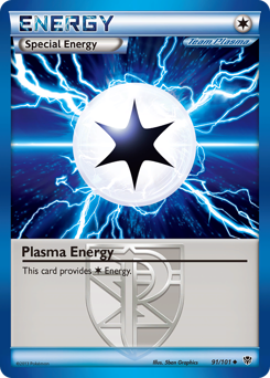 Plasma Energy, Plasma Blast #91, Pokémon TCG card