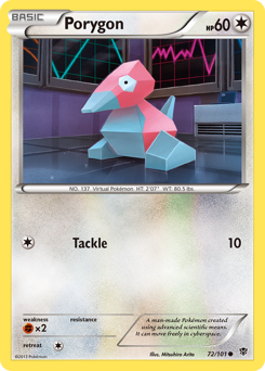 Porygon, Plasma Blast #72, Pokémon TCG card