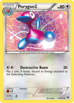Porygon2, Plasma Blast #73, Pokémon TCG card