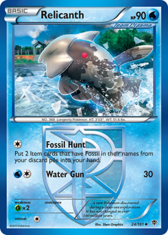 Relicanth, Plasma Blast #24, Pokémon TCG card