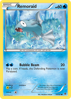 Remoraid, Plasma Blast #18, Pokémon TCG card