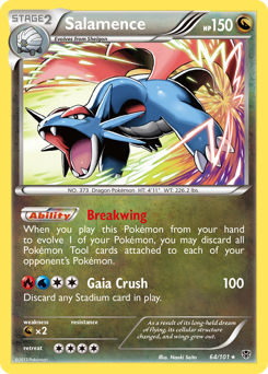 Salamence, Plasma Blast #64, Pokémon TCG card