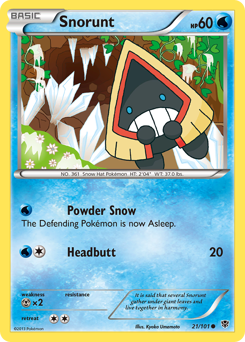Snorunt, Plasma Blast #21, Pokémon TCG card