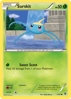 Surskit, Plasma Blast #1, Pokémon TCG card