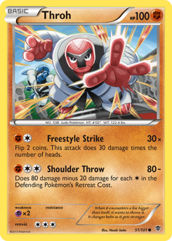 Throh, Plasma Blast #51, Pokémon TCG card
