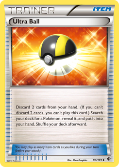 Ultra Ball, Plasma Blast #90, Pokémon TCG card