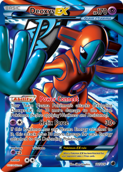 Deoxys-EX, Plasma Freeze #111, Pokémon TCG card