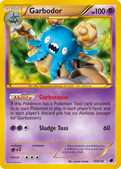 Garbodor, Plasma Freeze #119, Pokémon TCG card