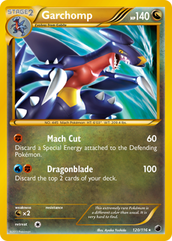 Garchomp, Plasma Freeze #120, Pokémon TCG card