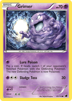 Grimer, Plasma Freeze #45, Pokémon TCG card