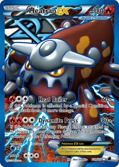 Heatran-EX, Plasma Freeze #109, Pokémon TCG card
