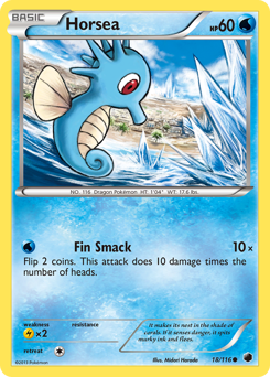 Horsea, Plasma Freeze #18, Pokémon TCG card