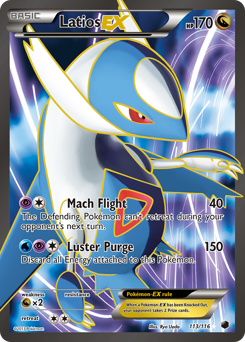 Latios-EX, Plasma Freeze #113, Pokémon TCG card