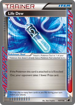 Life Dew, Plasma Freeze #107, Pokémon TCG card