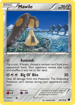 Mawile, Plasma Freeze #80, Pokémon TCG card