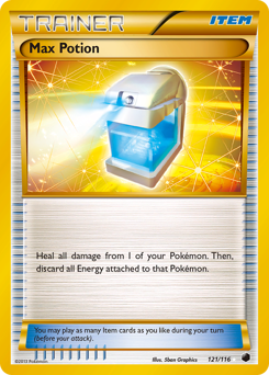 Max Potion, Plasma Freeze #121, Pokémon TCG card