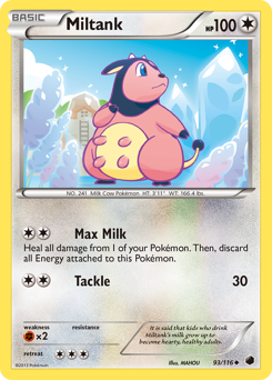 Miltank, Plasma Freeze #93, Pokémon TCG card