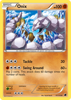 Onix, Plasma Freeze #61, Pokémon TCG card