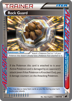 Rock Guard, Plasma Freeze #108, Pokémon TCG card