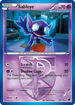 Sableye, Plasma Freeze #49, Pokémon TCG card